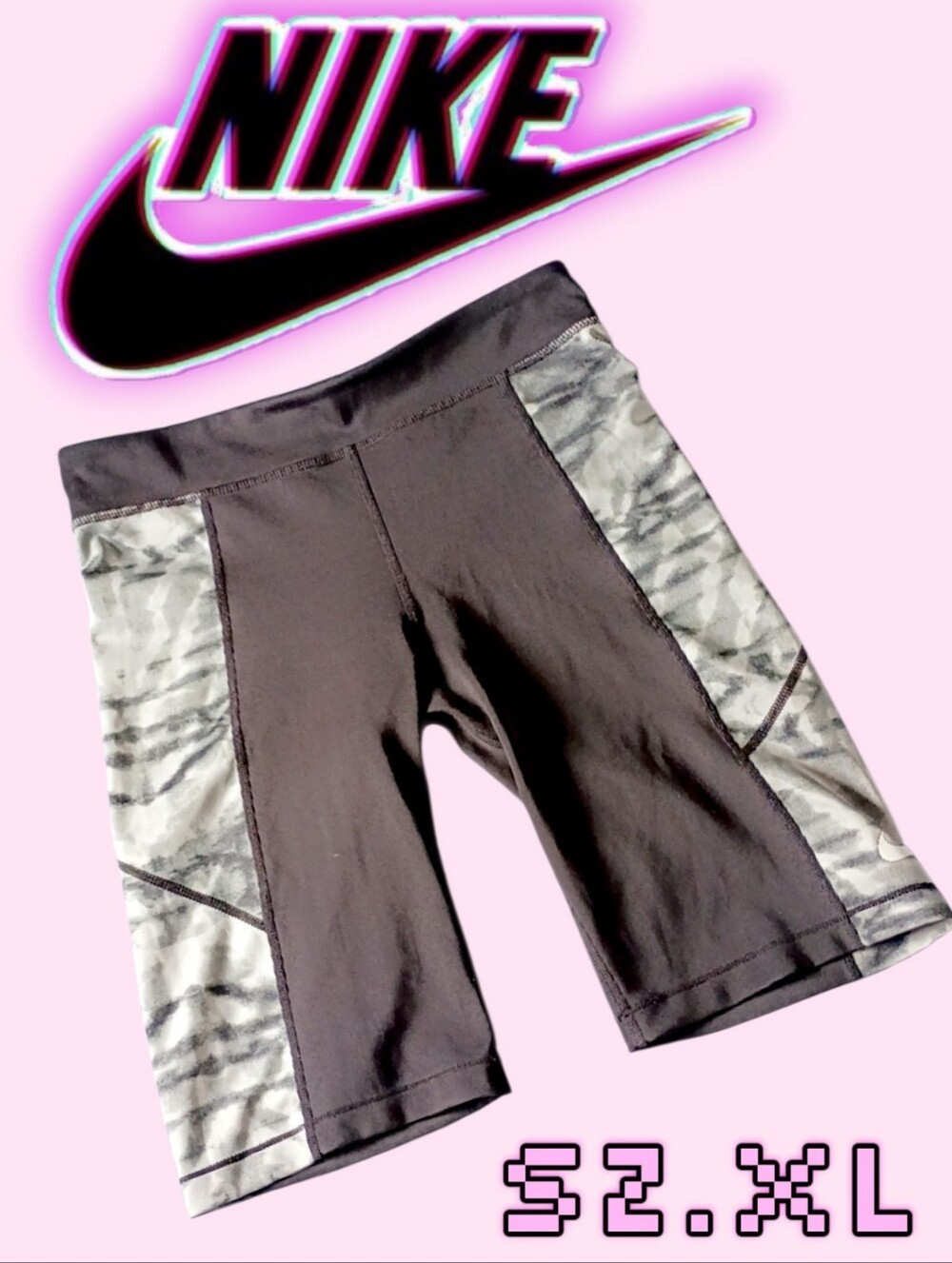 Nike Girls' Trophy Tie-Dye Training Bike Shorts Sz. XL